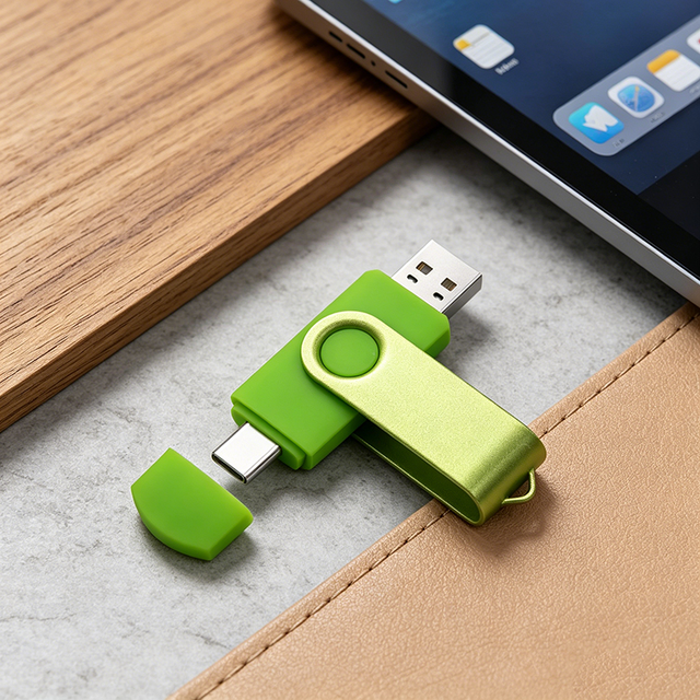 High Capacity 2-in-1 USB C Flash Drive U Disk USB Flash Disk 2GB 16GB 64GB 128GB Full Capacity Memory Card for Data Backup