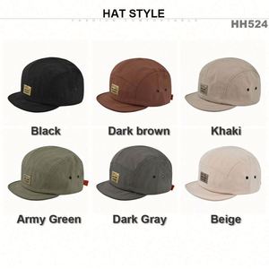 หมวกเบสบอลแบบ Snapback ปีกแบนจากโรงงาน รับทำโลโก้ปัก หมวก Snapback 5 ชิ้น - Product Image 2