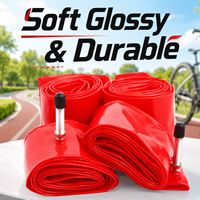Chambre à air légère en TPU MOTSUV, résistante aux crevaisons, durable, haute résistance, compatible avec les valves Schrader en alliage pour vélo