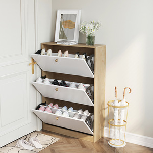 Living Room Furniture <b>Shoe</b> <b>Rack</b> Cabinet MDF Wooden Folding <b>Storage</b> KH-03 <b>Shoe</b> Cabinet KH-03 - Product Image 1