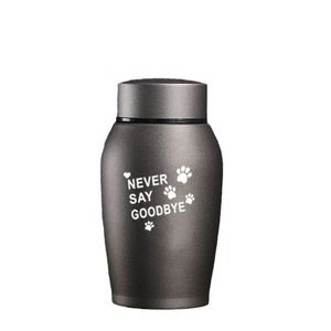 Urna Memorial de Aço Inoxidável para Cinzas de Animais de Estimação (Cães e Gatos) - Artigos Funerários com Design Clássico NEVER SAY GOODBYE - Product Image 5