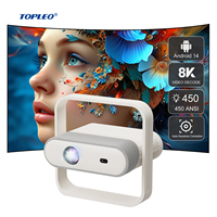 Projecteur Topleo Full HD 1080P LED Cinéma Android Vidéo WiFi Théâtre Domestique Projecteur Intelligent