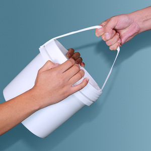 Seau en plastique 18L PP de qualité alimentaire, rond, hermétique, pour le stockage et la distribution - Product Image 1