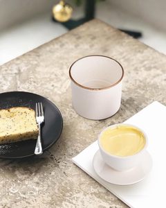 Mantequilla de cerámica Crock Butter Container Mantequilla francesa en relieve para mostrador con línea de <span class=keywords><strong>agua</strong></span> - Product Image 6