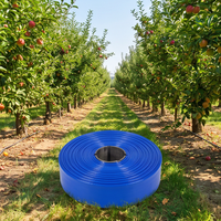 Tuyau d'arrosage plat en PVC résistant aux UV, de 1 à 16 pouces, 50 m/rouleau pour l'irrigation agricole et le transfert d'eau minier