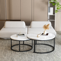 Table Basse Ronde Simple en Marbre, Petits Modèles pour Salon Domestique – Meilleures Ventes