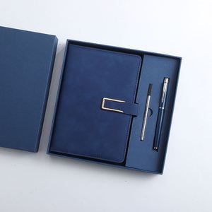 Customized Soft Business U-shaped Buckle Silk Screen Printed <b>Notebook</b> Gift <b>Set</b> Customizable Logo Promotional Office Available - Product Image 3