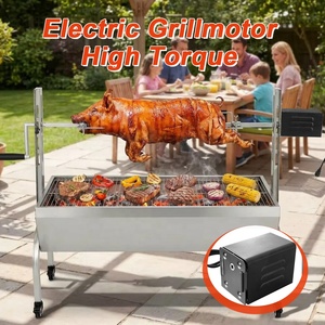 Moteur de rôtissoire robuste Grillmotor, capacité de charge 80 kg, 3 tr/min, arbre carré 8, 10, 12 mm, moteur électrique pour barbecue - Product Image 4