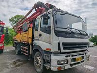 Camion pompe à béton d'occasion Sany SYM5290THBB 46m, châssis Isuzu 2011, 265kW, 170m3/h, moteur diesel, entièrement entretenu