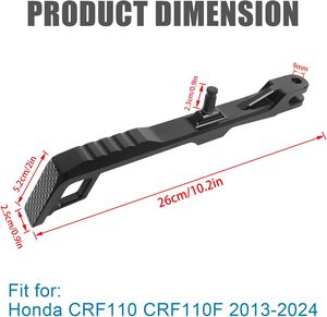 Supporto laterale per cavalletto per <span class=keywords><strong>moto</strong></span> <span class=keywords><strong>Honda</strong></span> CRF110 CRF110F 2013-2025 supporto per paraurti in Jiffy - Product Image 5
