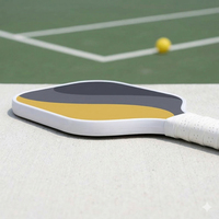 Raquette de pickleball en fibre de carbone de 16 mm de haute qualité, durable, avec logo personnalisé, entraînement professionnel, sweet spot, thermoformage écologique