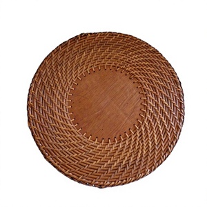Sets de table en rotin artisanaux faits à la main, décoration naturelle, cadeaux pour les hôtes, fêtes de pendaison de crémaillère et passionnés de décoration intérieure - Product Image 1