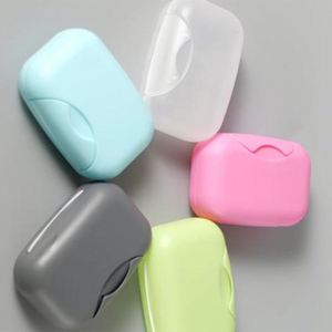 Boîte à savon de voyage et de vacances de grande taille, pratique et créative, en plastique, avec impression de logo personnalisé, avec couvercle - Product Image 2