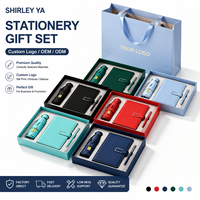 Coffret Cadeau d'Affaires 2026 Personnalisé : Carnet A5 en Cuir Bleu et Stylo avec Parapluie – Idéal pour Cadeau d'Entreprise