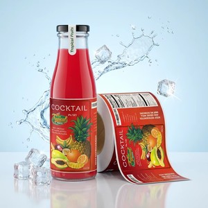 Etiquetas Adhesivas Personalizadas de Vinilo Blanco para Logotipos, Resistentes al Agua, de PVC, con Código de Barras, para Botellas de Vidrio, Jugos, Bebidas y Envases - Product Image 6