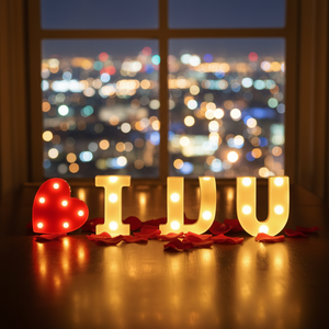 Lettere LED 'SPOSAMI' di Grandi Dimensioni per Eventi Benefici e Fondotrazioni - Product Image 1