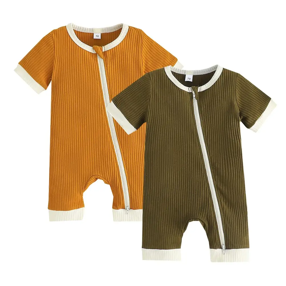 2024 Trade Festival Descuento Máximo Personalizado Mamelucos para bebés recién nacidos Conjunto de ropa de algodón para niños Pijamas para bebés Mameluco de bambú para bebés