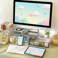 Support de clavier en acrylique transparent avec base antidérapante, pour une saisie au clavier plus confortable et plus soignée sur votre bureau
