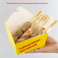 Emballage de fast-food personnalisé conçu en usine pour collations à emporter boîte de poulet frit carton étanche carton alimentaire