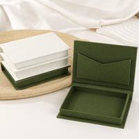 Boîte cadeau magnétique de luxe en forme de livre avec pochette enveloppe, boîte à bijoux en papier velours, boîte à certificat, logo personnalisé