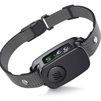 Wiederaufladbares Anti-Bell-Halsband mit Ton, Vibration und Schock für Kleine, Mittlere und Große Hunde