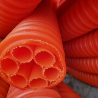 Tuyau en PEHD pour câbles, gaine extérieure SN4 SN8 pour système de protection de câbles télécoms à fibre optique souterrains