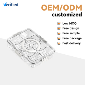 Xinhang taze kaleci şeffaf plastik saklama kabı şeffaf buzdolabı depolama kutusu bölünmüş 8 bölmeli plastik sebze saklama kutusu - Product Image 5