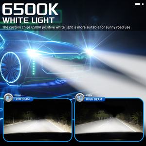 1 paire de phares de <span class=keywords><strong>voiture</strong></span> blancs + citron H1 H3 <span class=keywords><strong>H7</strong></span> H4 9005 9006 HB3 HB4 H11 9012 12V 24V LED <span class=keywords><strong>pour</strong></span> phares antibrouillard ampoules 120W - Product Image 4