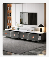 Meuble TV style crème, simple et moderne, pour petit appartement, meuble de sol