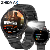 Montre connectée sportive HT48 Business 1,46 pouces 1000 mAh étanche IP68 avec suivi du sommeil et de la fréquence cardiaque, appels Bluetooth, pour homme et femme, compatible Android/iOS