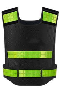 Gilet ad alta visibilità con rete da pesca luminosa giacca riflettente in rete per abbigliamento riflettente giubbotto di sicurezza giubbotti da corsa Logo personalizzato - Product Image 2