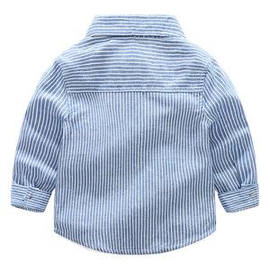 Nouvelle chemise à manches longues en coton rayé brodée de papillons pour garçons, de qualité supérieure, Bloemen - Product Image 6