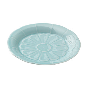 Assiette en céramique en forme de fleur de lotus silencieuse pour collations, fruits, thé, pour fêtes, hôtels, café, thé - Product Image 5