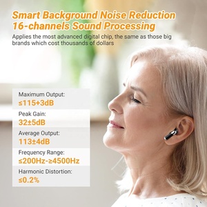 เครื่องช่วยฟัง OTC แบบชาร์จไฟได้พร้อมเคสชาร์จแบบพกพาใช้ไฟช่วยลดเสียงรบกวนคุณภาพเสียงที่เหนือกว่า - Product Image 4