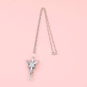 Collar con Colgante de Cadena de Bambú de Aleación de Zinc con Diseño de Estrella de Noche Oscura del <span class=keywords><strong>Señor</strong></span> de los Anillos, Princesa Élfica - Product Image 2
