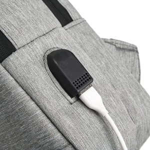 Mochila para Portátil Impermeable de Oxford, Gran Capacidad, Resistente al Desgaste, Duradera, a la Moda, con Cierre de Cremallera y Patrón Geométrico, con Puerto USB - Product Image 5