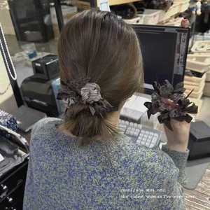 New Temperament Exquisite Vintage Bowknot Hair Tie Light Luxury Niche Design Women's Hair Ties Fashion Jewelry Wholesale - Product Image 1