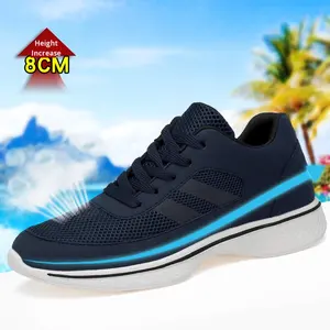Zapatillas Deportivas Transpirables para Hombre, Estilo Coreano, con Aumento de Altura de 8 cm, Forro de Malla, para Primavera/Verano, para Caminar al Aire Libre - Product Image 2