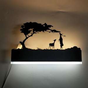 Europa estilo simple moderno hotel cama elefante de dibujos animados de animales decoración de pared led lámpara - Product Image 1