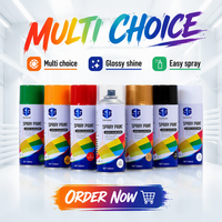 Peinture aérosol en gros d'usine, peinture acrylique multi-usages pour revêtement de surfaces métalliques, bois et plastique