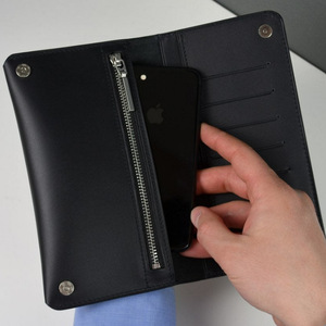 Portefeuille long pour passeport/document, portefeuille de voyage multifonctionnel anti-démagnétisation, cadeau d'affaires, portefeuille pour téléphone portable - Product Image 1