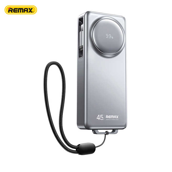 REMAX FCP-10 10000mAh Power Bank - 45W Fast Charge with Telescopic ...
