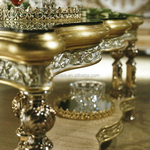 Antique Mediterranean Style Fine Wood Carved Square <strong>Coffee</strong> <strong>Table</strong>, Double Layer Designed <strong>Glass</strong> Top Ornate <strong>Coffee</strong> <strong>Table</strong> - Product Image 2