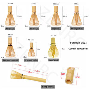 Chasen Tradisional Laris Manis 880/100/120/ZEN Prongs Emas/Hitam Pengocok Matcha Set Kopi & Teh - Product Image 6
