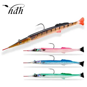 เหยื่อปลอมน้ำเค็มแบบเข็ม 14 ซม. เหยื่อตก<span class=keywords><strong>ปลา</strong></span>แบบนิ่ม จมน้ำ 140 มม. 12.2 กรัม หัวจิ๊ก เหยื่อปลอมนิ่มสำหรับ<span class=keywords><strong>ปลา</strong></span>แบส <span class=keywords><strong>ปลา</strong></span>ทูน่า - Product Image 1