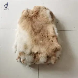 Doğal tavşan kürk cilt pelt boyalı renk kar üstleri hakiki tavşan derileri toptan fiyat