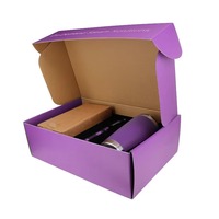 Haut de gamme grande tasse thermos en carton ondulé imprimé personnalisé boîte postale d'expédition boîtes d'emballage en carton ondulé gaufré étanche