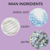 Masker Wajah Label pribadi OEM, pembersihan dalam daun Perilla Masker Wajah lumpur Eksfoliasi dengan Pengontrol Minyak penghilang komedo