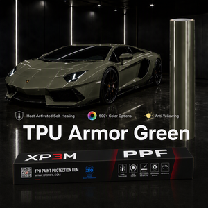 ฟิล์มใสกันรอยรถยนต์ XP3M สีเขียวแบบมันเงา OEM TPU PPF หนา 7.5 มิล ซ่อมแซมตัวเองได้ ป้องกันรอยขีดข่วน ป้องกันสีเหลือง พร้อมช่องระบายอากาศ - Product Image 1