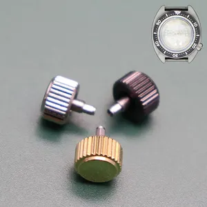 mens watches parts accessories & tools Stainless Steel screw crown wristwatch parts for 41mm stainless steel case